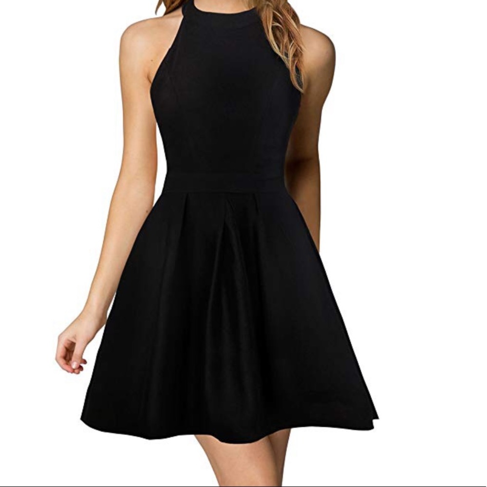 Backless cocktail dress